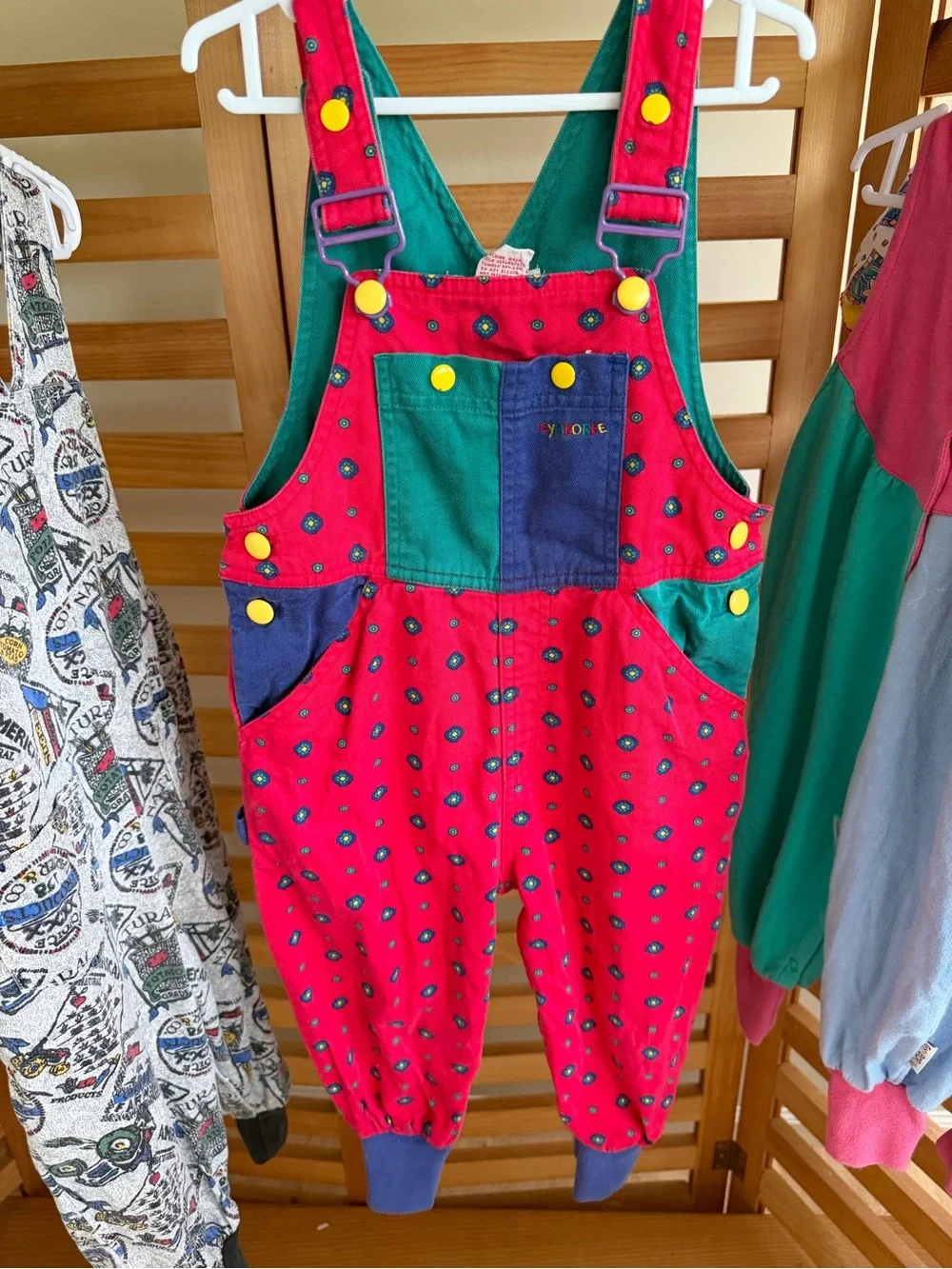Vintage Gymboree rainbow tag Overalls